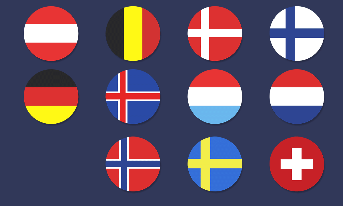 PepsiCo Northern Europe country flags