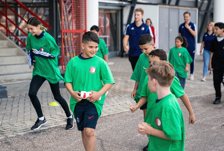 Children at a sports program