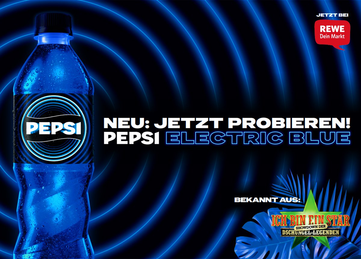 PepsiCo bringt mit der zuckerfreien Pepsi Electric Blue den neuen
Sommerhit ins Getränkeregal