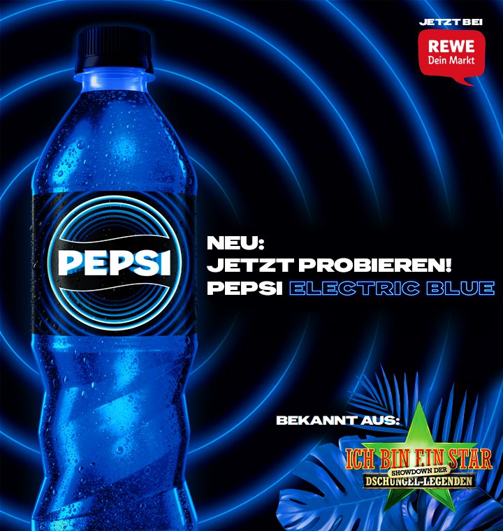 PepsiCo bringt mit der zuckerfreien Pepsi Electric Blue den neuen
Sommerhit ins Getränkeregal