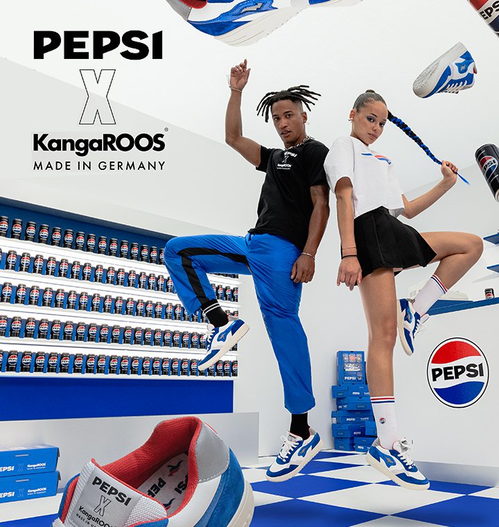 Jetzt erhältlich: PepsiCo und KangaROOS launchen
exklusive Sneaker-Kollektion