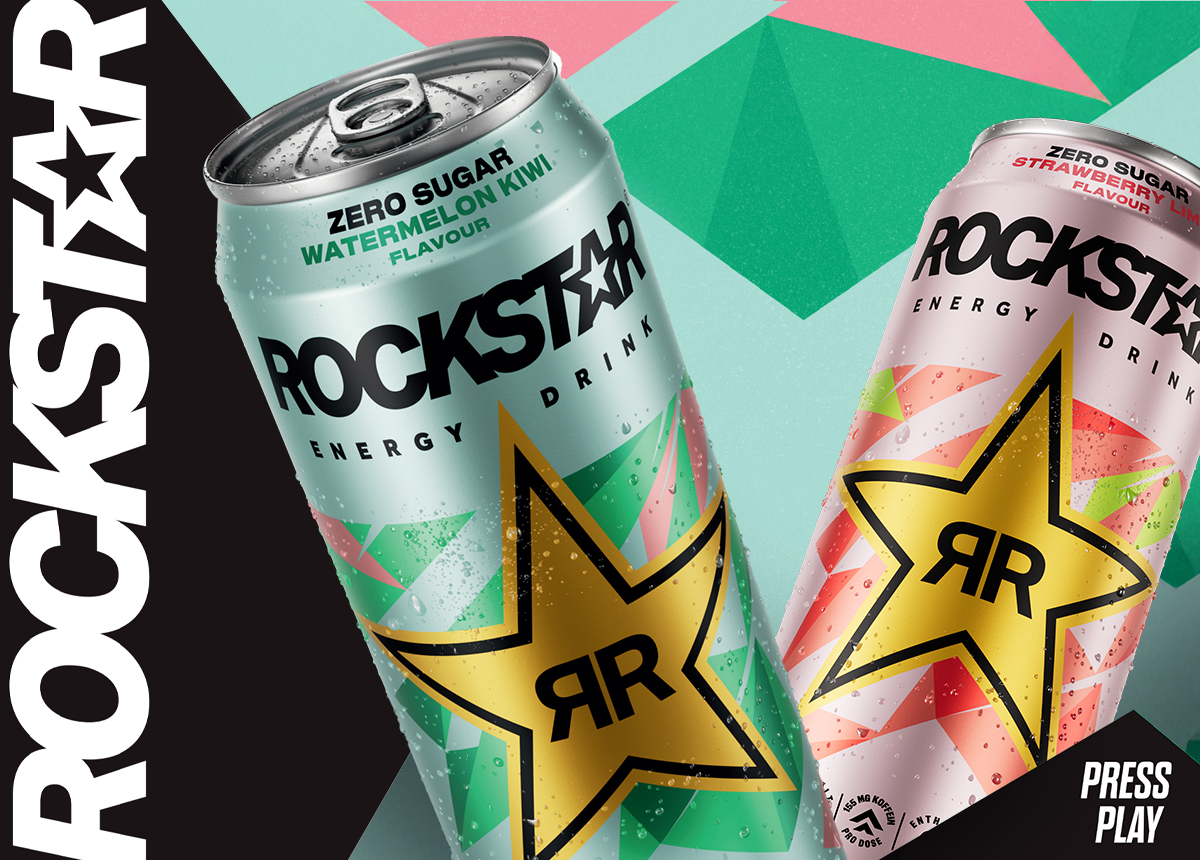 Rockstar Energy weckt Frühlingsgefühle mit den zwei neuen Sorten Watermelon Kiwi und Strawberry Lime